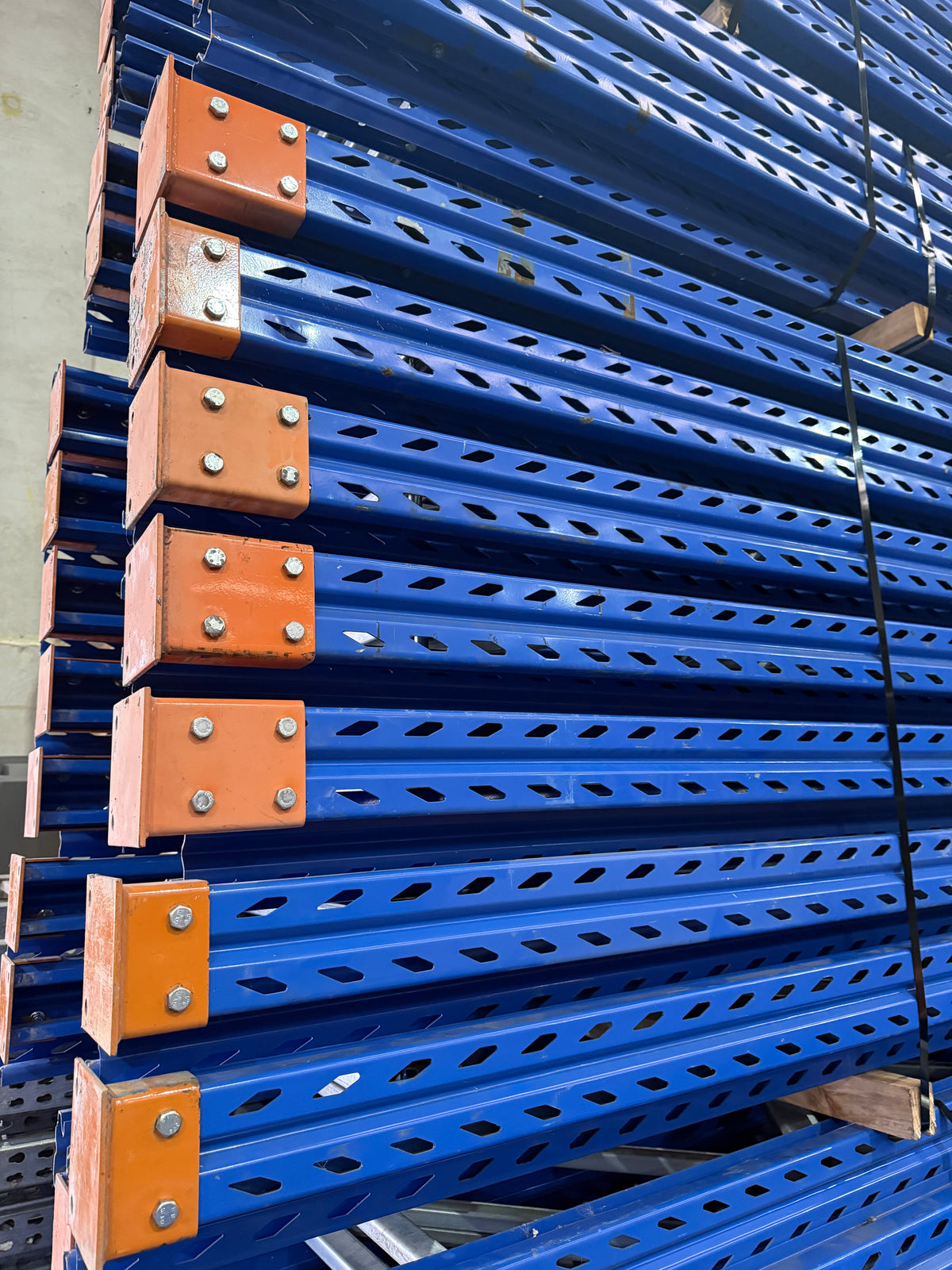 Colby Pallet Racking Frames (Blue) - 4200mm x 840mm - Used ...